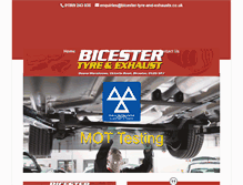 Tablet Screenshot of bicester-tyre-and-exhausts.co.uk